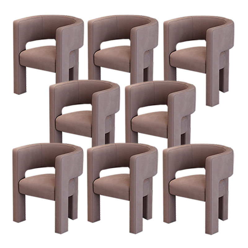 Silla de estilo de estilo contemporáneo silla de comedor abierta silla de brazo para interiores