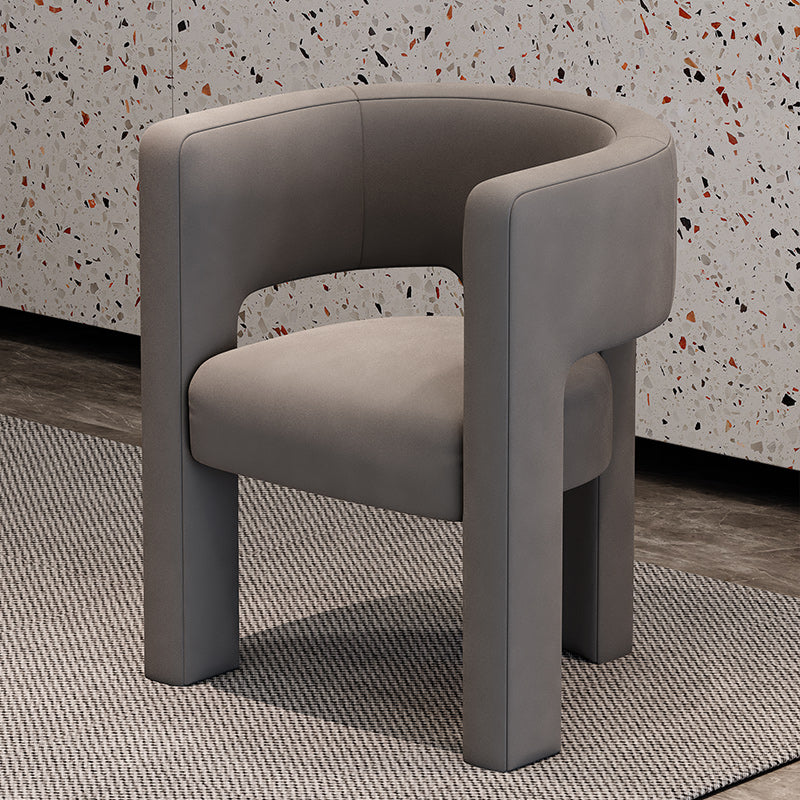 Silla de estilo de estilo contemporáneo silla de comedor abierta silla de brazo para interiores