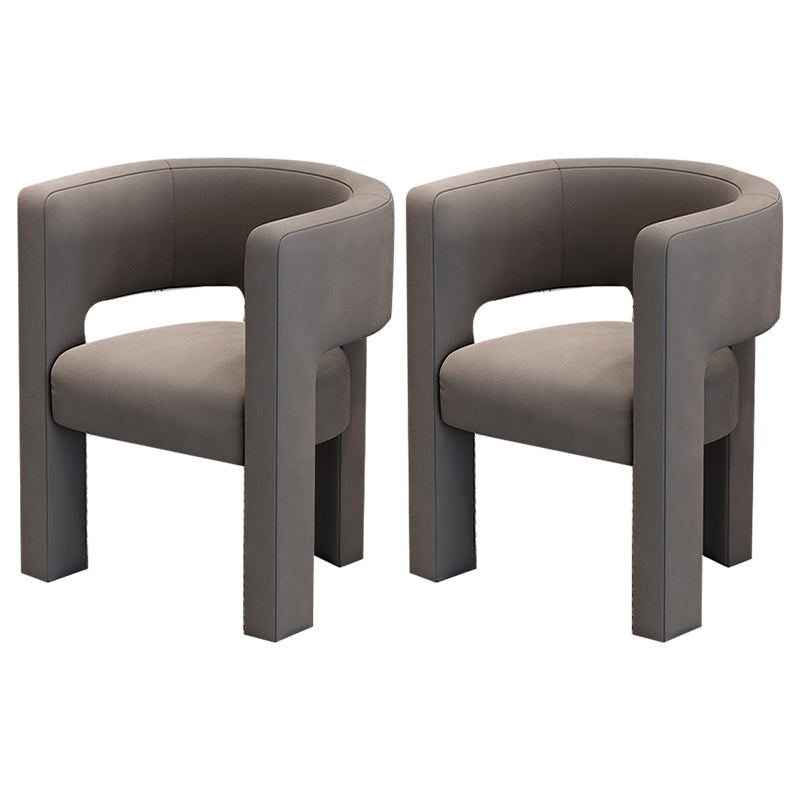 Silla de estilo de estilo contemporáneo silla de comedor abierta silla de brazo para interiores