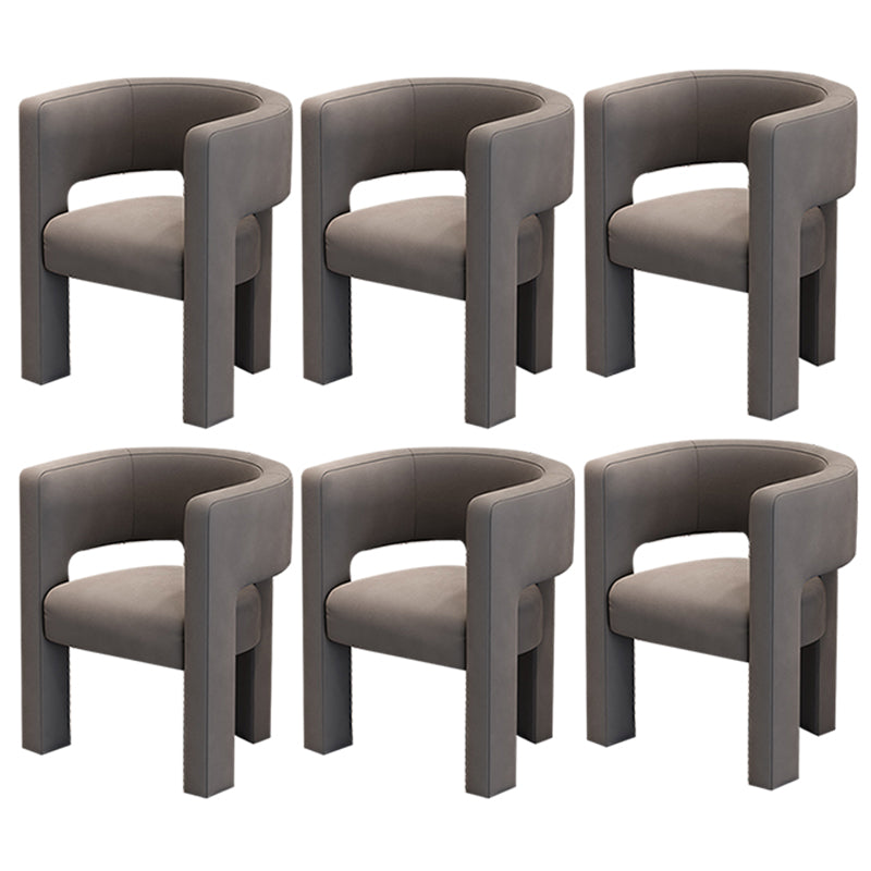 Silla de estilo de estilo contemporáneo silla de comedor abierta silla de brazo para interiores