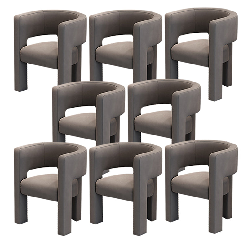 Silla de estilo de estilo contemporáneo silla de comedor abierta silla de brazo para interiores