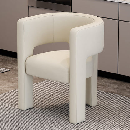 Silla de estilo de estilo contemporáneo silla de comedor abierta silla de brazo para interiores