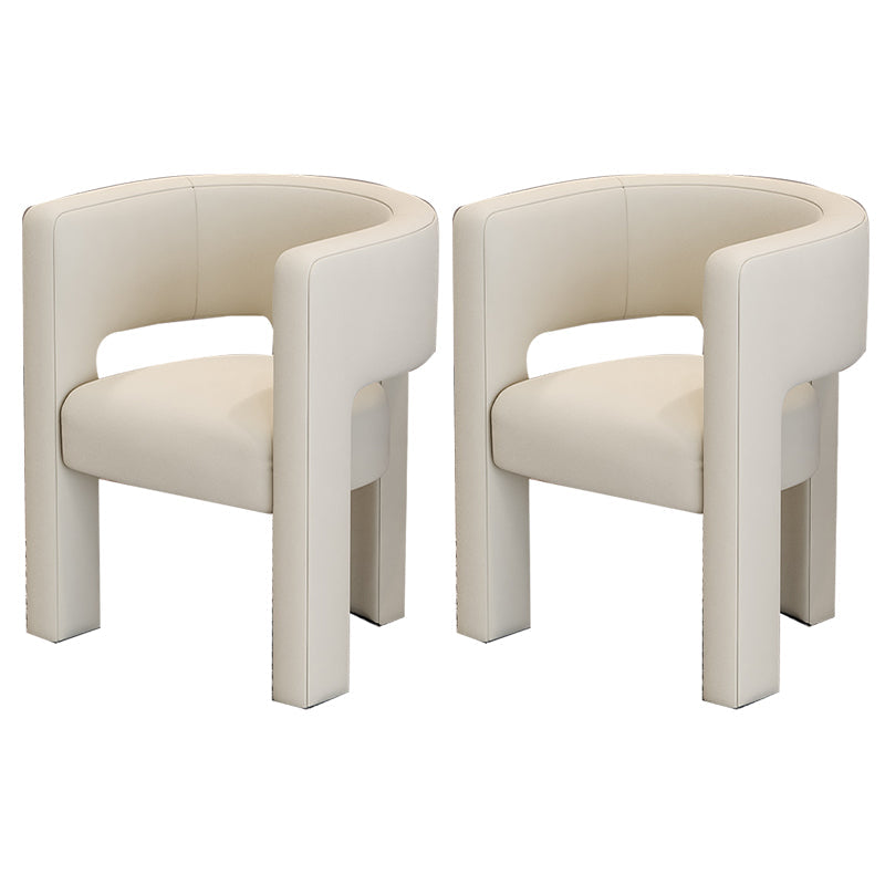 Silla de estilo de estilo contemporáneo silla de comedor abierta silla de brazo para interiores