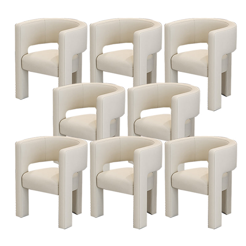 Silla de estilo de estilo contemporáneo silla de comedor abierta silla de brazo para interiores