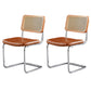 Industrial Upholstered Dining Side Chair Open Back Side Dining Chairs