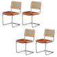 Industrial Upholstered Dining Side Chair Open Back Side Dining Chairs