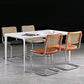 Industrial Upholstered Dining Side Chair Open Back Side Dining Chairs