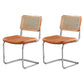 Industrial Upholstered Dining Side Chair Open Back Side Dining Chairs