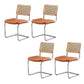 Industrial Upholstered Dining Side Chair Open Back Side Dining Chairs