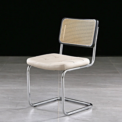 Industrial Upholstered Dining Side Chair Open Back Side Dining Chairs
