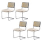 Industrial Upholstered Dining Side Chair Open Back Side Dining Chairs