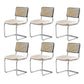 Industrial Upholstered Dining Side Chair Open Back Side Dining Chairs