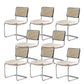 Industrial Upholstered Dining Side Chair Open Back Side Dining Chairs