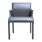 Contemporary Faux Leather Guest Chair Upholstered Dining Arm Chair