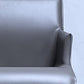 Contemporary Faux Leather Guest Chair Upholstered Dining Arm Chair