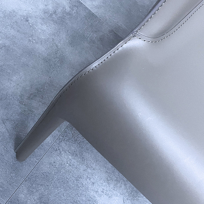 Contemporary Faux Leather Guest Chair Upholstered Dining Arm Chair