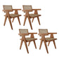 Traditional Style Dining Chair Solid Wood Cane Back Arm Chair for Home Brown 4 Piece Set Clearhalo 'Dining Chairs' 'Dining Tables & Seating' 'dining_chair' 'furn' 'furn_dining_chair' 'Furniture' 'Kitchen & Dining Furniture' 5923080