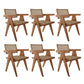 Traditional Style Dining Chair Solid Wood Cane Back Arm Chair for Home Brown 6 Piece Set Clearhalo 'Dining Chairs' 'Dining Tables & Seating' 'dining_chair' 'furn' 'furn_dining_chair' 'Furniture' 'Kitchen & Dining Furniture' 5923081