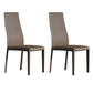 Contemporary Side Chair with High Back Faux Leather Dining Chair for Home