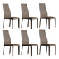 Contemporary Side Chair with High Back Faux Leather Dining Chair for Home