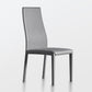 Contemporary Side Chair with High Back Faux Leather Dining Chair for Home