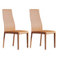 Contemporary Side Chair with High Back Faux Leather Dining Chair for Home