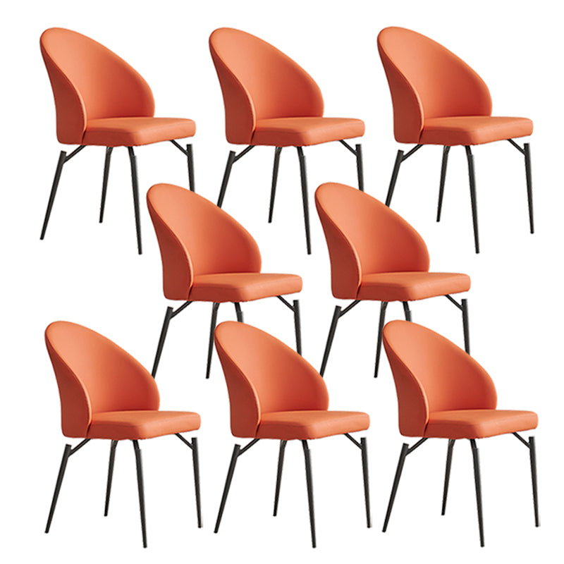 Sillas de comedor sin brazo sin acento de acento de comedor moderno