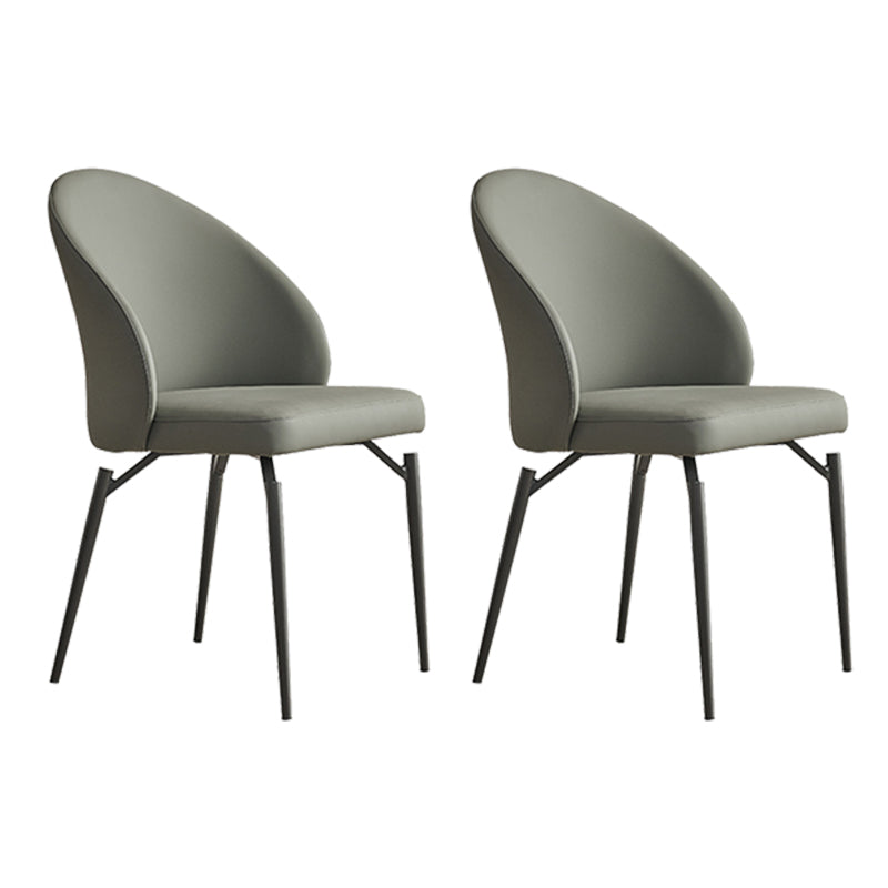 Sillas de comedor sin brazo sin acento de acento de comedor moderno