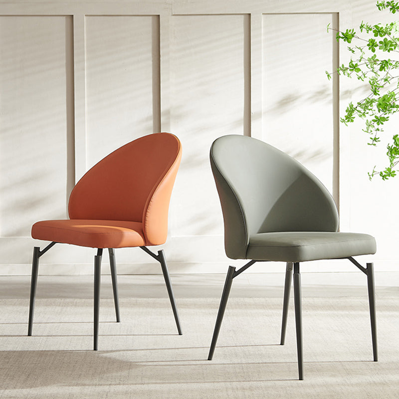 Sillas de comedor sin brazo sin acento de acento de comedor moderno