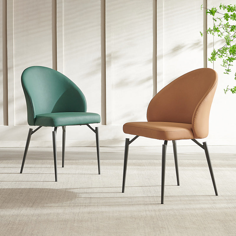 Sillas de comedor sin brazo sin acento de acento de comedor moderno