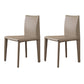 Matte Finish Side Chair for Dining Room Modern Solid Back Dining Chair