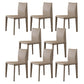 Matte Finish Side Chair for Dining Room Modern Solid Back Dining Chair