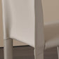 Matte Finish Side Chair for Dining Room Modern Solid Back Dining Chair