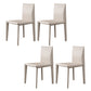 Matte Finish Side Chair for Dining Room Modern Solid Back Dining Chair