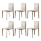 Matte Finish Side Chair for Dining Room Modern Solid Back Dining Chair
