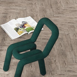 Contemporary Dining Chair Velvet Open Back Side Chair for Home Clearhalo 'Dining Chairs' 'Dining Tables & Seating' 'dining_chair' 'furn' 'furn_dining_chair' 'Furniture' 'Kitchen & Dining Furniture' 5923248