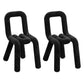 Contemporary Dining Chair Velvet Open Back Side Chair for Home Black 2 Piece Set Clearhalo 'Dining Chairs' 'Dining Tables & Seating' 'dining_chair' 'furn' 'furn_dining_chair' 'Furniture' 'Kitchen & Dining Furniture' 5923250
