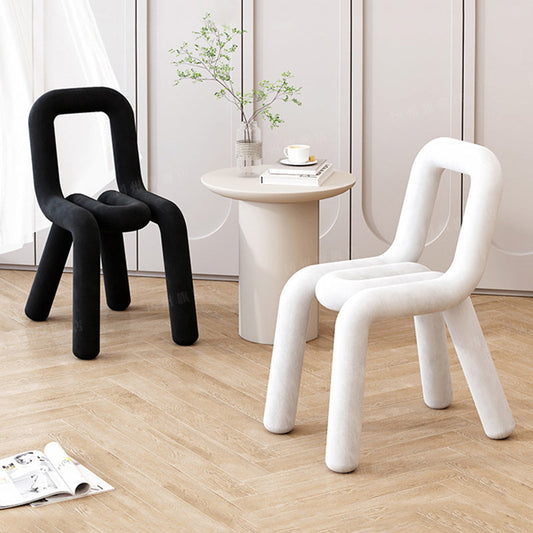 Contemporary Dining Chair Velvet Open Back Side Chair for Home Clearhalo 'Dining Chairs' 'Dining Tables & Seating' 'dining_chair' 'furn' 'furn_dining_chair' 'Furniture' 'Kitchen & Dining Furniture' 5923252