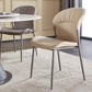Khaki and Gray Dining Chairs Modern Armless Dining Side Chair Clearhalo 'Dining Chairs' 'Dining Tables & Seating' 'dining_chair' 'furn' 'furn_dining_chair' 'Furniture' 'Kitchen & Dining Furniture' 5923283