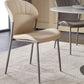 Khaki and Gray Dining Chairs Modern Armless Dining Side Chair Clearhalo 'Dining Chairs' 'Dining Tables & Seating' 'dining_chair' 'furn' 'furn_dining_chair' 'Furniture' 'Kitchen & Dining Furniture' 5923294