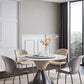Khaki and Gray Dining Chairs Modern Armless Dining Side Chair Clearhalo 'Dining Chairs' 'Dining Tables & Seating' 'dining_chair' 'furn' 'furn_dining_chair' 'Furniture' 'Kitchen & Dining Furniture' 5923296