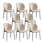 Khaki and Gray Dining Chairs Modern Armless Dining Side Chair Khaki 8 Piece Set Clearhalo 'Dining Chairs' 'Dining Tables & Seating' 'dining_chair' 'furn' 'furn_dining_chair' 'Furniture' 'Kitchen & Dining Furniture' 5923297