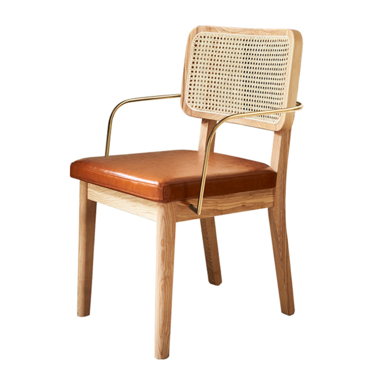 Traditional Dining Accent Chair Upholstered Dining Room Chair Wood With Arms 1 Piece Clearhalo 'Dining Chairs' 'Dining Tables & Seating' 'dining_chair' 'furn' 'furn_dining_chair' 'Furniture' 'Kitchen & Dining Furniture' 5923310