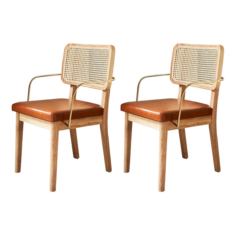 Traditional Dining Accent Chair Upholstered Dining Room Chair Wood With Arms 2 Piece Set Clearhalo 'Dining Chairs' 'Dining Tables & Seating' 'dining_chair' 'furn' 'furn_dining_chair' 'Furniture' 'Kitchen & Dining Furniture' 5923312