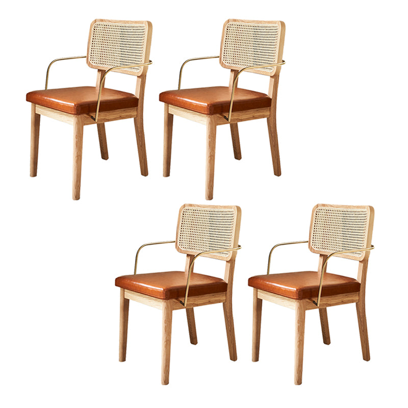 Traditional Dining Accent Chair Upholstered Dining Room Chair Wood With Arms 4 Piece Set Clearhalo 'Dining Chairs' 'Dining Tables & Seating' 'dining_chair' 'furn' 'furn_dining_chair' 'Furniture' 'Kitchen & Dining Furniture' 5923314