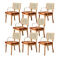 Traditional Dining Accent Chair Upholstered Dining Room Chair Wood With Arms 8 Piece Set Clearhalo 'Dining Chairs' 'Dining Tables & Seating' 'dining_chair' 'furn' 'furn_dining_chair' 'Furniture' 'Kitchen & Dining Furniture' 5923318