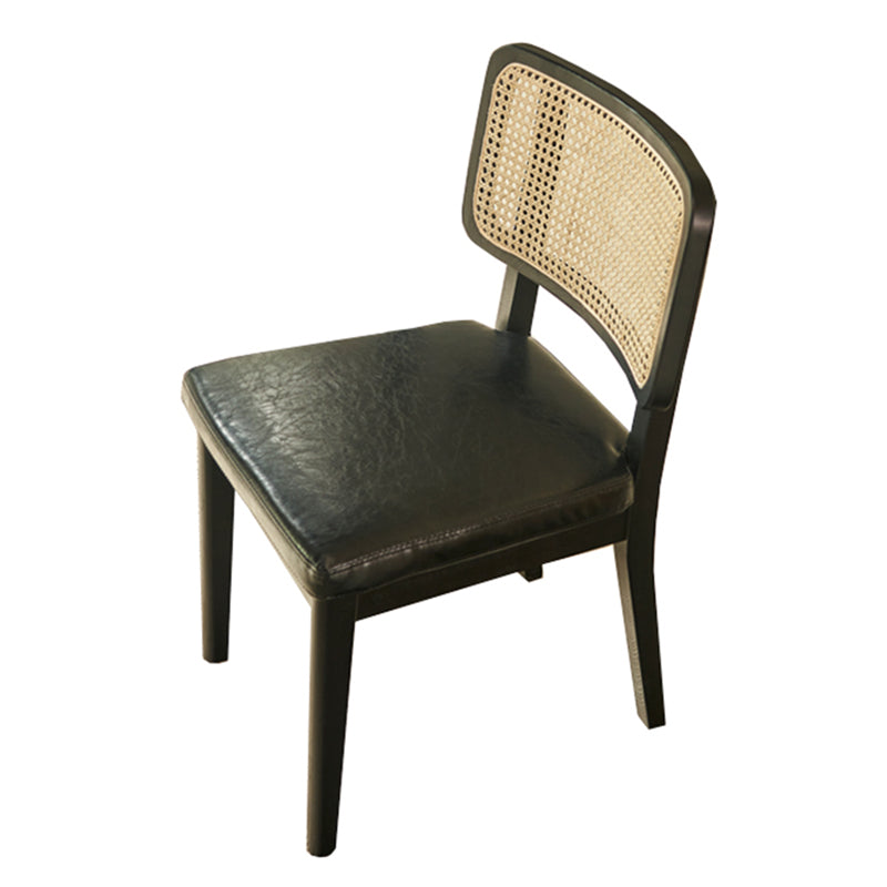Traditional Dining Accent Chair Upholstered Dining Room Chair Black Armless 1 Piece Clearhalo 'Dining Chairs' 'Dining Tables & Seating' 'dining_chair' 'furn' 'furn_dining_chair' 'Furniture' 'Kitchen & Dining Furniture' 5923320