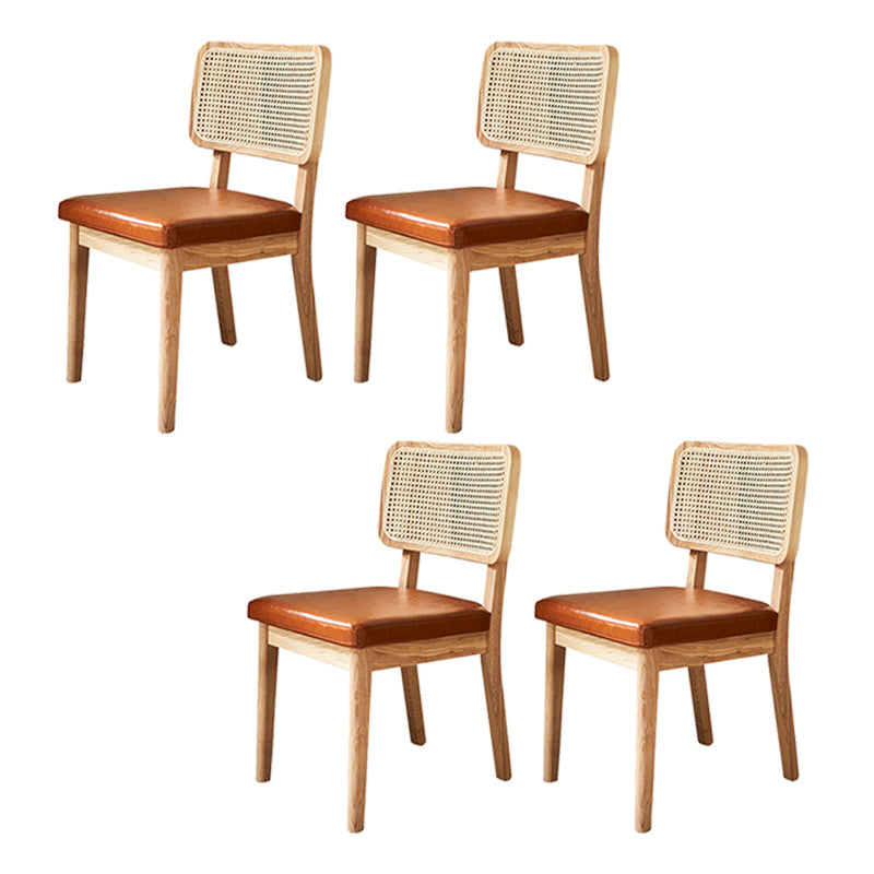 Traditional Dining Accent Chair Upholstered Dining Room Chair Wood Armless 4 Piece Set Clearhalo 'Dining Chairs' 'Dining Tables & Seating' 'dining_chair' 'furn' 'furn_dining_chair' 'Furniture' 'Kitchen & Dining Furniture' 5923329