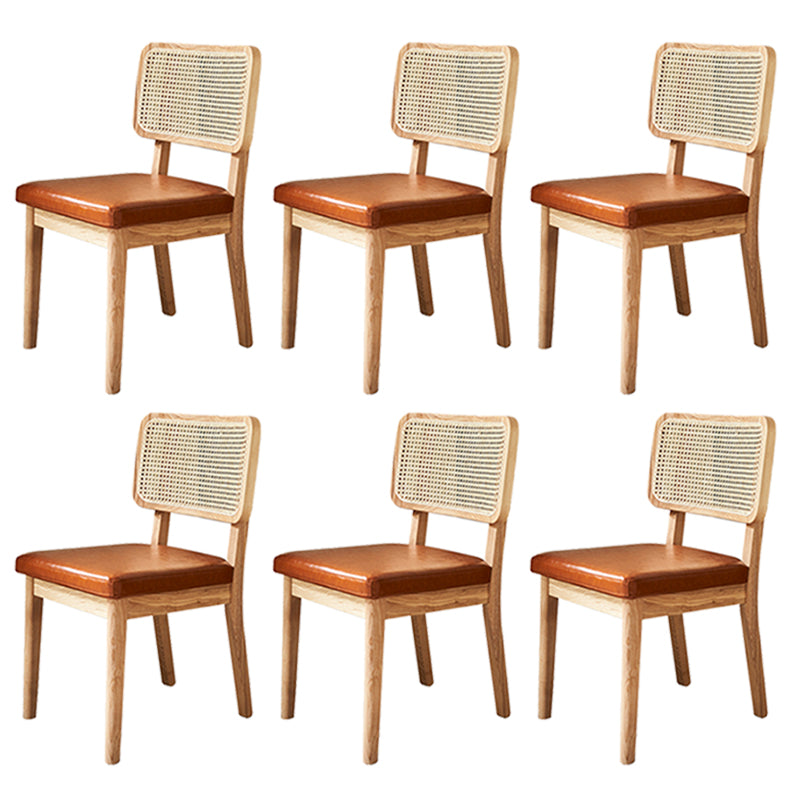 Traditional Dining Accent Chair Upholstered Dining Room Chair Wood Armless 6 Piece Set Clearhalo 'Dining Chairs' 'Dining Tables & Seating' 'dining_chair' 'furn' 'furn_dining_chair' 'Furniture' 'Kitchen & Dining Furniture' 5923330