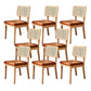 Traditional Dining Accent Chair Upholstered Dining Room Chair Wood Armless 8 Piece Set Clearhalo 'Dining Chairs' 'Dining Tables & Seating' 'dining_chair' 'furn' 'furn_dining_chair' 'Furniture' 'Kitchen & Dining Furniture' 5923331
